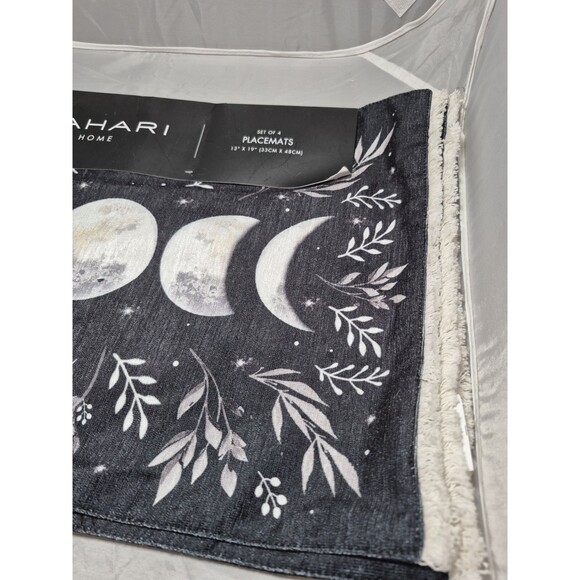 Tahari Placemats 4 Rare Moon Phases Celestial - Picture 4 of 4